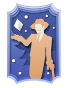 World Class Solitaire HD Gift from a King Holiday Cards Badge