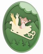 Word Whomp HD Nestor Delivers Holiday Cards Badge