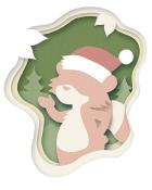 MONOPOLY Sudoku Nestor in Forest Holiday Cards Badge