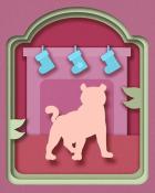 Mahjong Safari HD One for Tiger Holiday Cards Badge