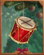 Red Drum Holiday Ornaments Badge - Snowbird Solitaire