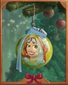 Amelia Bauble Holiday Ornaments Badge - Canasta HD