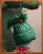 Green Toque Holiday Ornaments Badge - Mahjong Garden HD