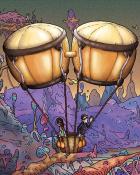 Word Whomp HD Bongo Hot Air Balloons Badge