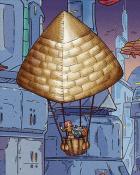 Jungle Gin HD Pyramid Hot Air Balloons Badge