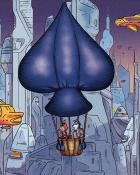 Jungle Gin HD Spades Hot Air Balloons Badge