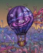 Word Whomp HD Universe Hot Air Balloons Badge