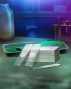 Microscope Slides Mad Scientist Lab Badge