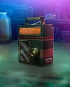 Old Radio Mad Scientist Lab Badge