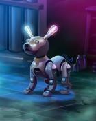 Robot Pet Mad Scientist Lab Badge