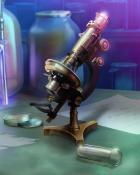 Microscope Mad Scientist Lab Badge