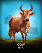 Crossword Cove HD Cow National Animals Badge