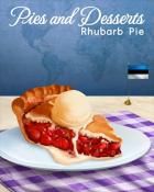 Rhubarb Pie Pies and Desserts Badge - First Class Solitaire HD