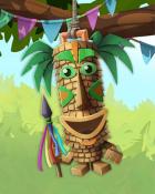 Tri-Peaks Solitaire HD Tiki Guy Pogo Pinatas Badge