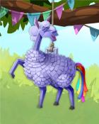 Canasta HD Llama Pogo Pinatas Badge
