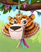 First Class Solitaire HD Tiger Pogo Pinatas Badge