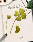 World Class Solitaire HD Clover Pressed Flora Badge