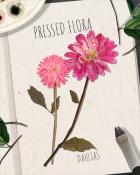 Mahjong Garden HD Dahlia Pressed Flora Badge