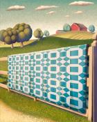 World Class Solitaire HD Broken Wheel Quilting Square Badge