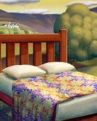 Tri-Peaks Solitaire HD Goose in the Pond Quilting Square Badge