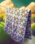 Quinn's Aquarium Old Maid's Puzzle Quilting Square Badge