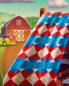 Tri-Peaks Solitaire HD Sailboat Quilting Square Badge