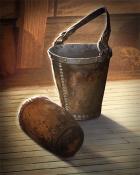 Aces Up! HD Leather Buckets Ships Ahoy Badge