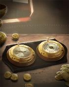 Canasta HD Nautical Clock Ships Ahoy Badge