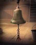 First Class Solitaire HD Ship's Bell Ships Ahoy Badge