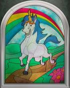 Peggle Blast Stained Glass Badge - World Class Solitaire HD