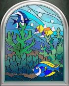 Cool Reef Stained Glass Badge - MONOPOLY Sudoku