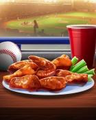 Garden Blast Chicken Wings Tailgating Foods Badge