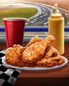 Tri-Peaks Solitaire HD Fried Chicken Tailgating Foods Badge