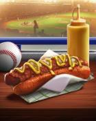 World Class Solitaire HD Hot Dogs Tailgating Foods Badge
