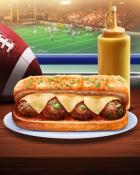 Mahjong Garden HD Meatball Subs Tailgating Foods Badge