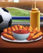 Jet Set Solitaire Mozzarella Sticks Tailgating Foods Badge