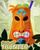 Wooden God of Thunder Badge - Mahjong Safari HD