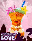 Wooden Love Goddess Badge - World Class Solitaire HD