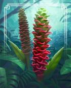 Jewel Pagoda Ginger Tropical Flowers Badge - Tri-Peaks Solitaire HD