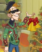 Jungle Gin HD Beat Nick with Bells On Ugly Sweaters Badge