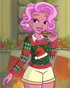 Snackish Trish Ugly Sweaters Badge