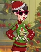 Heart Eyes Canasta Ruby Ugly Sweaters Badge