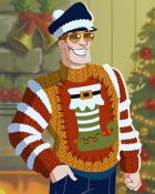 Stocking King Ugly Sweaters Badge