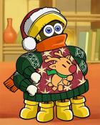 World Class Solitaire HD Reindeer Octavia Ugly Sweaters Badge