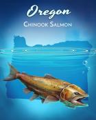 Jungle Gin HD Chinook Salmon Wild America Badge