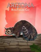 Dice City Roller HD Ring-Tailed Cat Wild America Badge