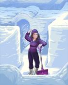 Snow Maze Winter Activities Badge - Pogo Slots