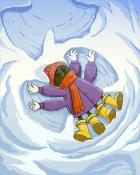 Make Snow Angels Winter Activities Badge - Payday Freecell HD