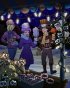 Winter Festivals Winter Activities Badge - First Class Solitaire HD