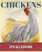 Word Whomp HD Onagadori Chickens Badge